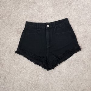 Black Cut Off Jean Shorts!